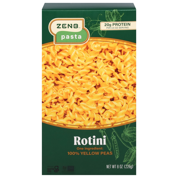 slide 1 of 1, Zenb Pasta Rotini Yellow Pea - 8 Oz., 8 oz