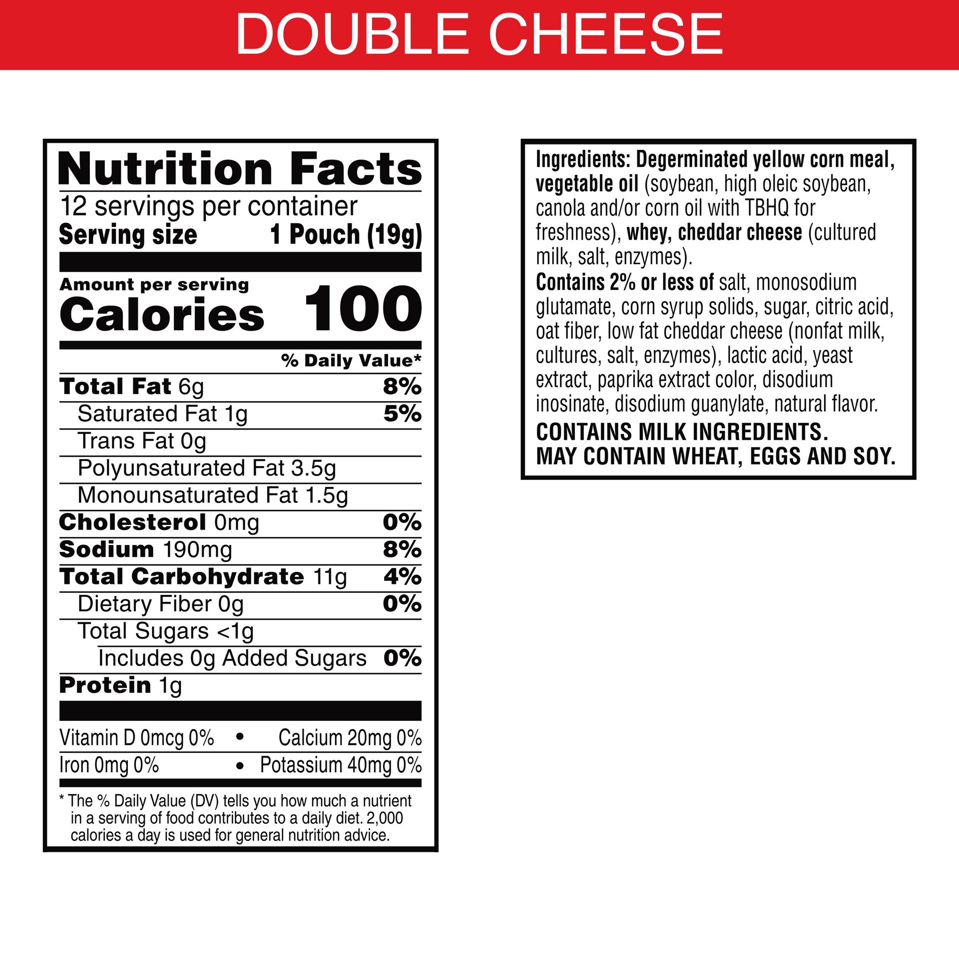 slide 4 of 5, Cheez-It Puff'd Cheesy Baked Snacks, Puffed Snack Crackers, Kids Snacks, Grab N' Go, Double Cheese, 8.4oz Box, 12 Pouches, 8.4 oz