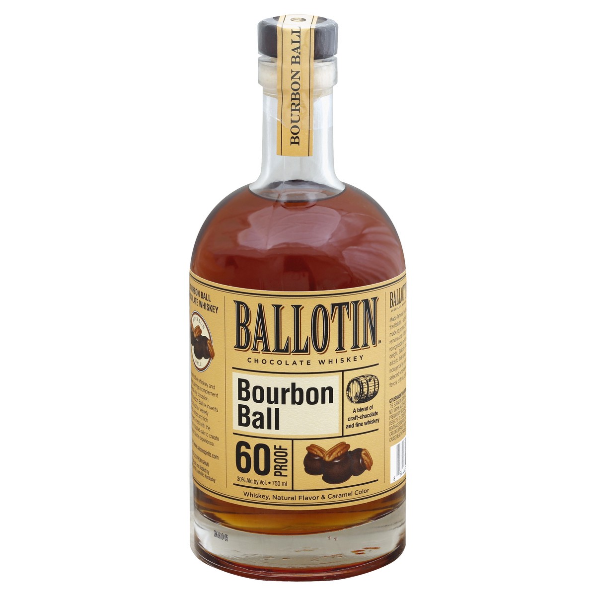 slide 3 of 3, Ballotin Bourbon Ball Whiskey 750 Ml, 750 ml