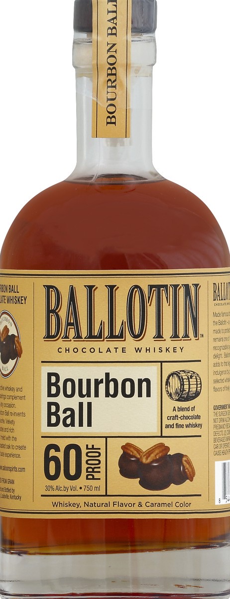 slide 1 of 3, Ballotin Bourbon Ball Whiskey 750 Ml, 750 ml