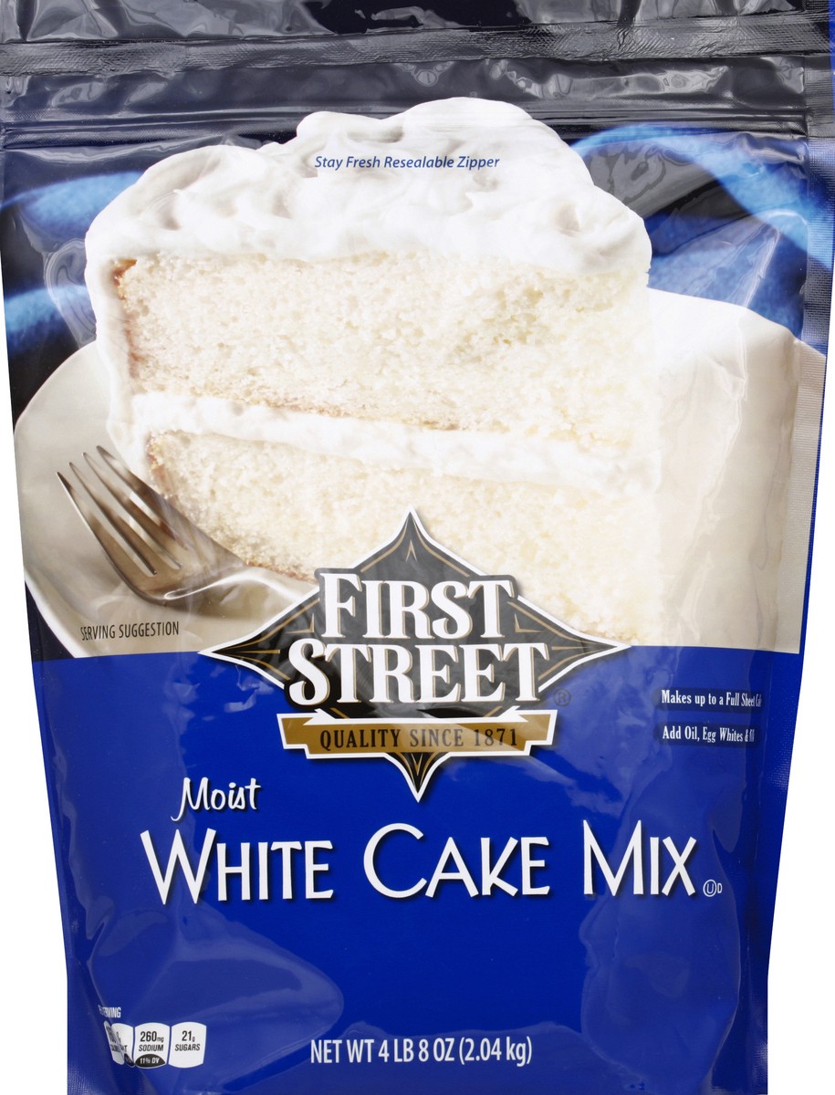 slide 2 of 6, First Street White Cake Mix, 4 lb 8 oz