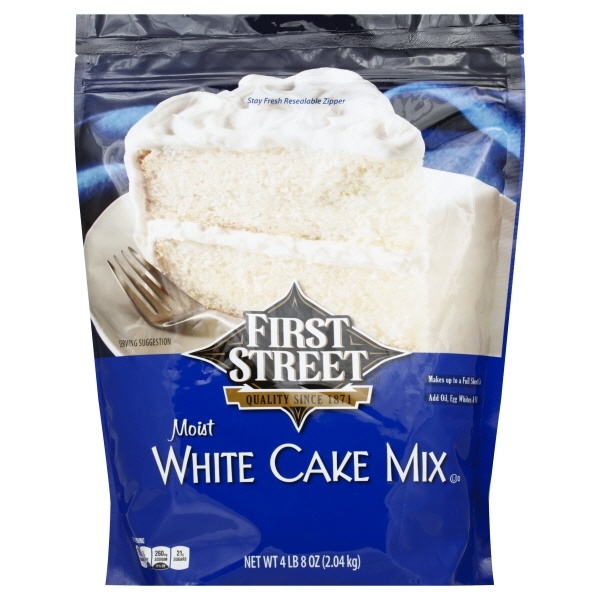 slide 1 of 6, First Street White Cake Mix, 4 lb 8 oz