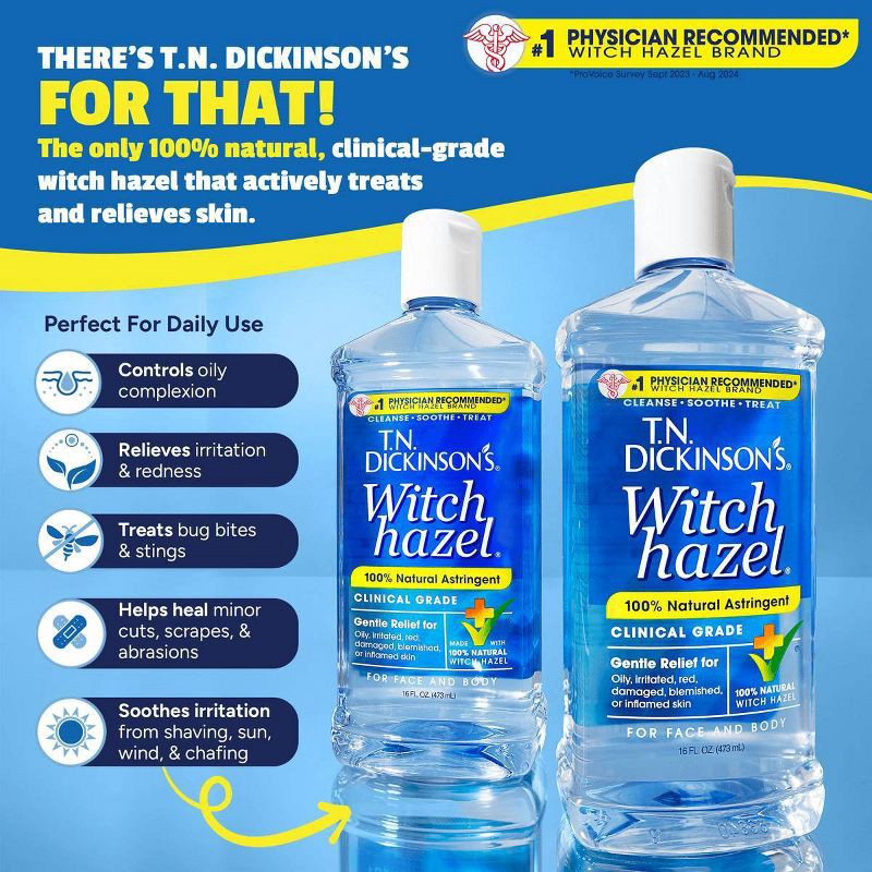 slide 10 of 10, T.N. Dickinson's Witch Hazel Liquid - 16 fl oz, 16 fl oz