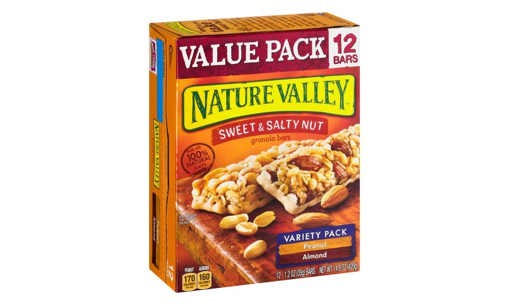 slide 3 of 9, Nature Valley Bars Sweet & Salty Nut Variety Pack, 12 ct