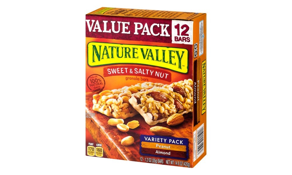 slide 4 of 9, Nature Valley Bars Sweet & Salty Nut Variety Pack, 12 ct