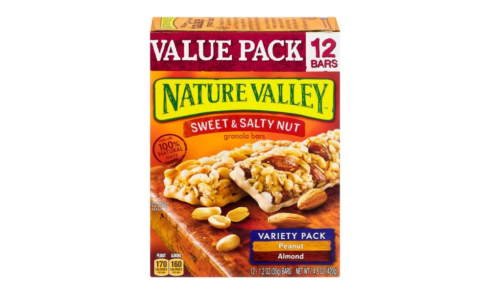 slide 6 of 9, Nature Valley Bars Sweet & Salty Nut Variety Pack, 12 ct