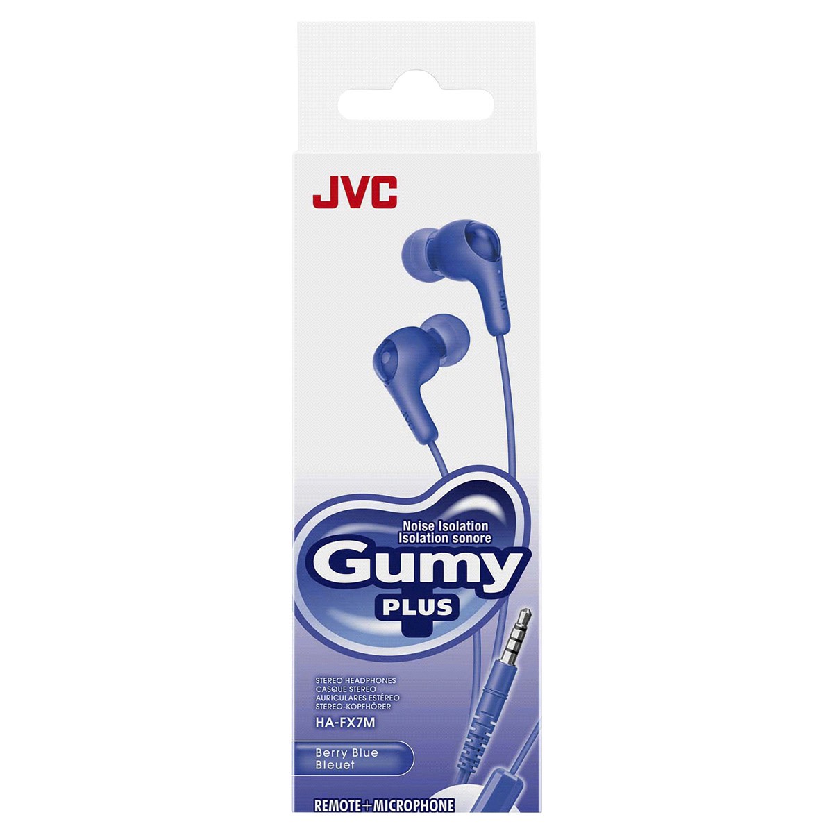 slide 2 of 2, JVC Gumy Plus Wired Microphone and Remote Headphones, 1 ct