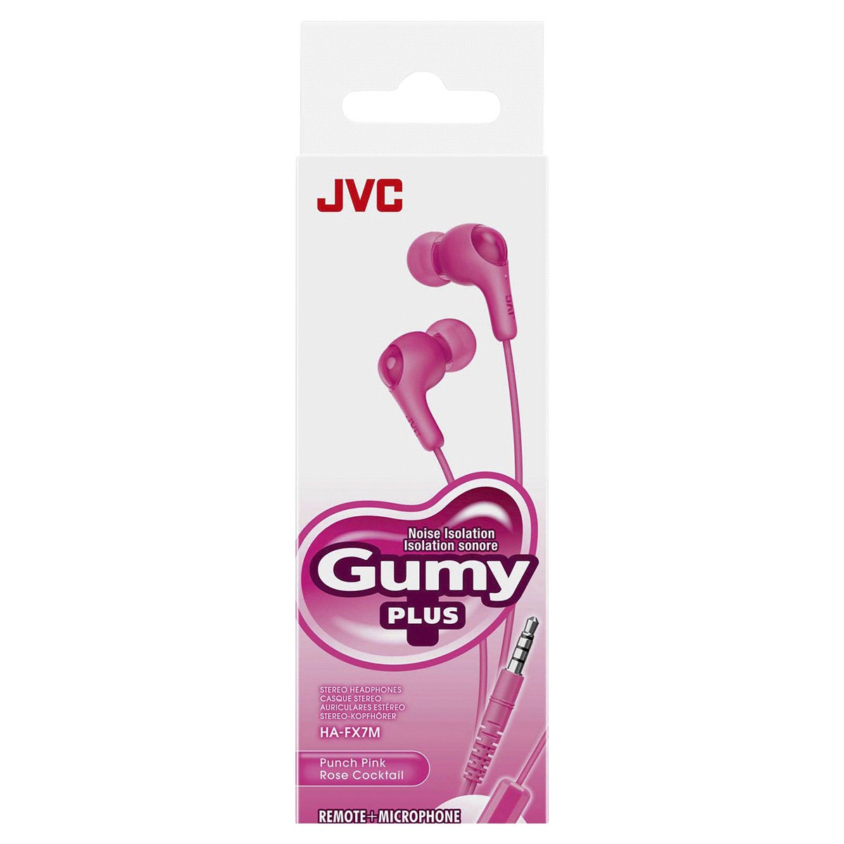 slide 2 of 2, JVC Gumy Plus In Ear Headphones with Remote and Microphone, 1 ct