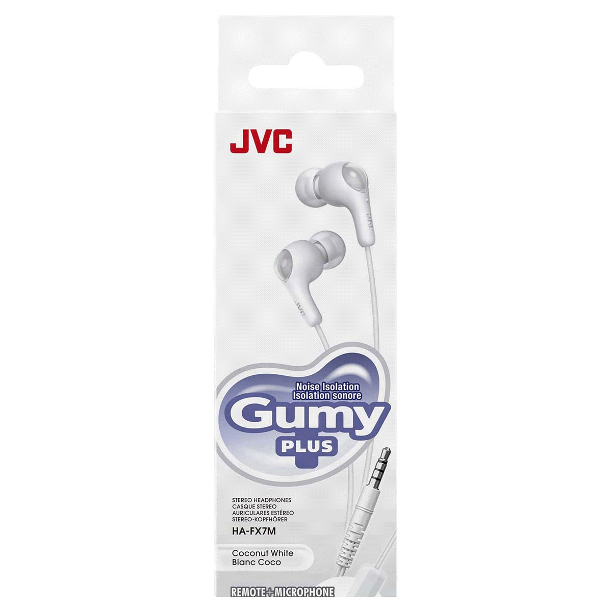 slide 2 of 2, JVC Gumy Plus Noise Isolation Stereo Headphones 1 ea, 1 ct