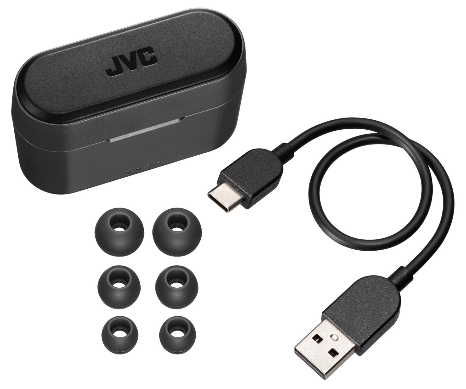 slide 4 of 4, JVC Riptidz True Wireless Black HAA9BTB, 1 ct