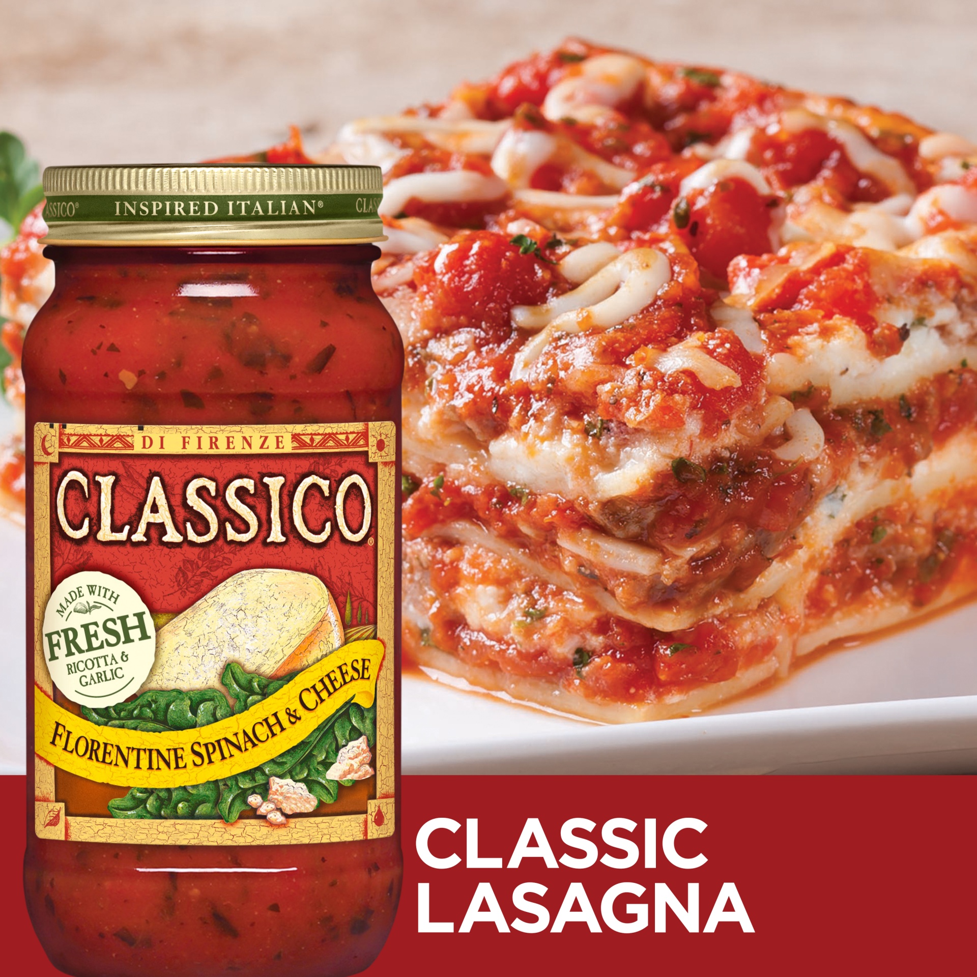 Classico Florentine Spinach & Cheese Pasta Sauce 24 oz Shipt