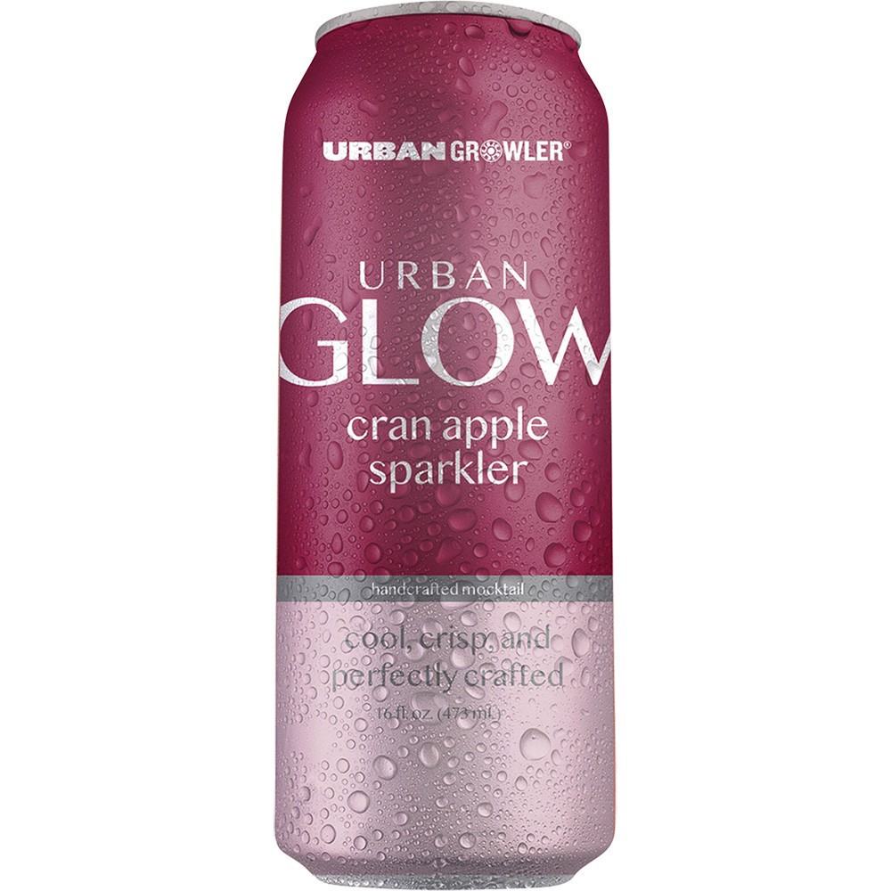 slide 1 of 1, Urban Glow Urban Growler N/a Cran Apple, 4 ct; 16 oz