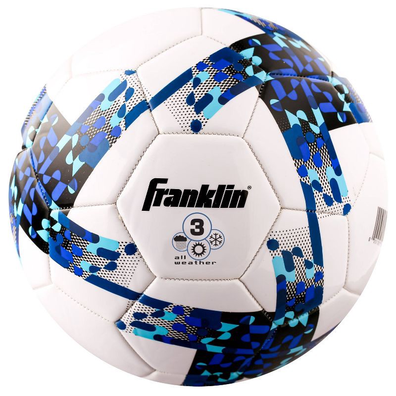 slide 1 of 1, Franklin Sports All Weather Size 3 Soccer Ball - Blue, 1 ct