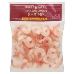 Great Catch Chicken of the Sea Tail Off Cooked Shrimp, 61-70 count