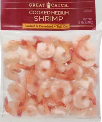 Great Catch Cooked Medium Shrimp 12 oz