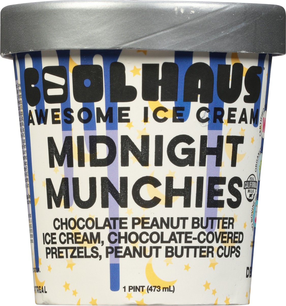 slide 6 of 9, Coolhaus Ice Cream Midnight Munchies, 16 oz