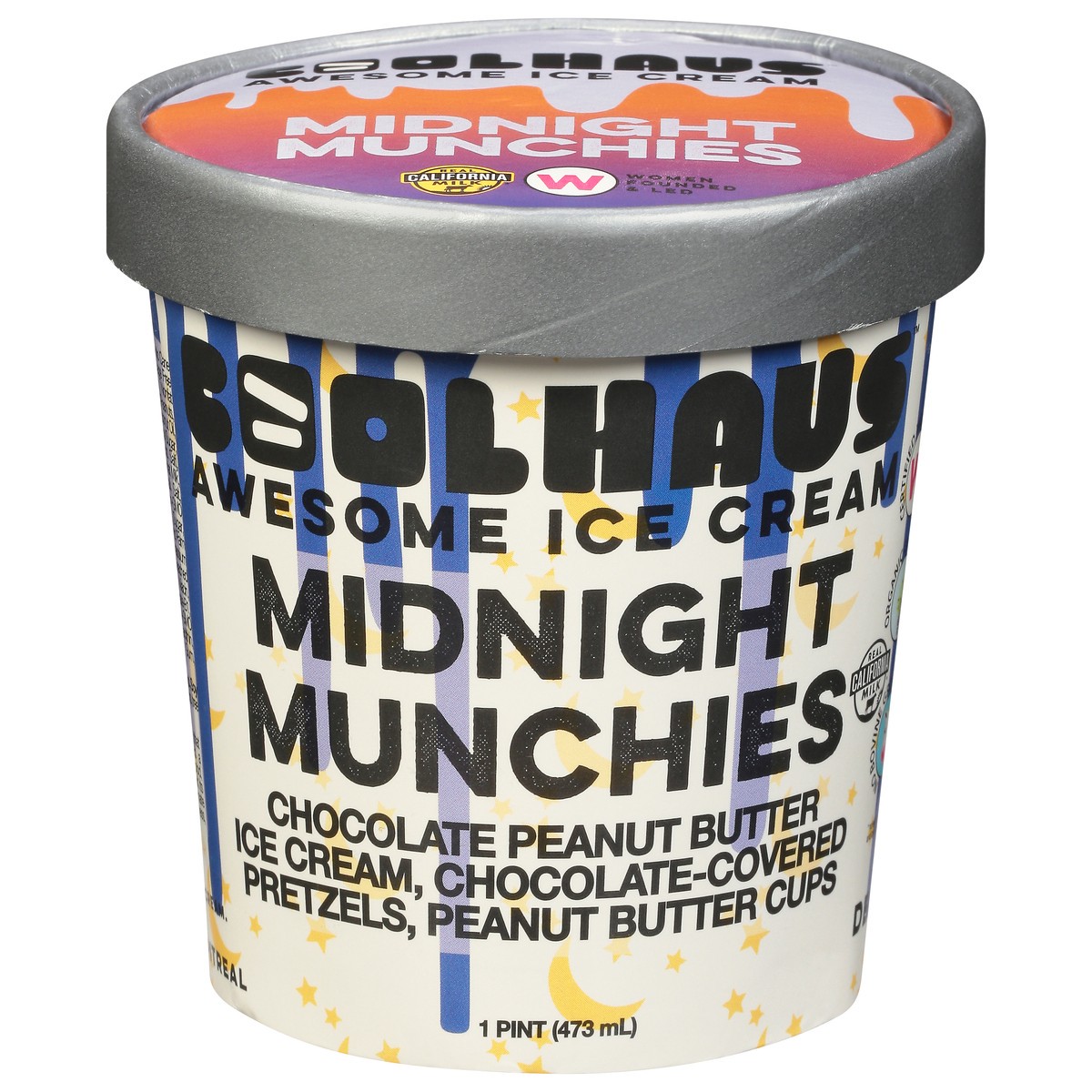 slide 1 of 9, Coolhaus Ice Cream Midnight Munchies, 16 oz