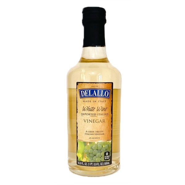 slide 1 of 14, DeLallo White Wine Vinegar 16.9 fl oz, 16.9 fl oz