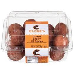 Clyde's Glazed Cherry Lil' Smiles Donuts 12 oz