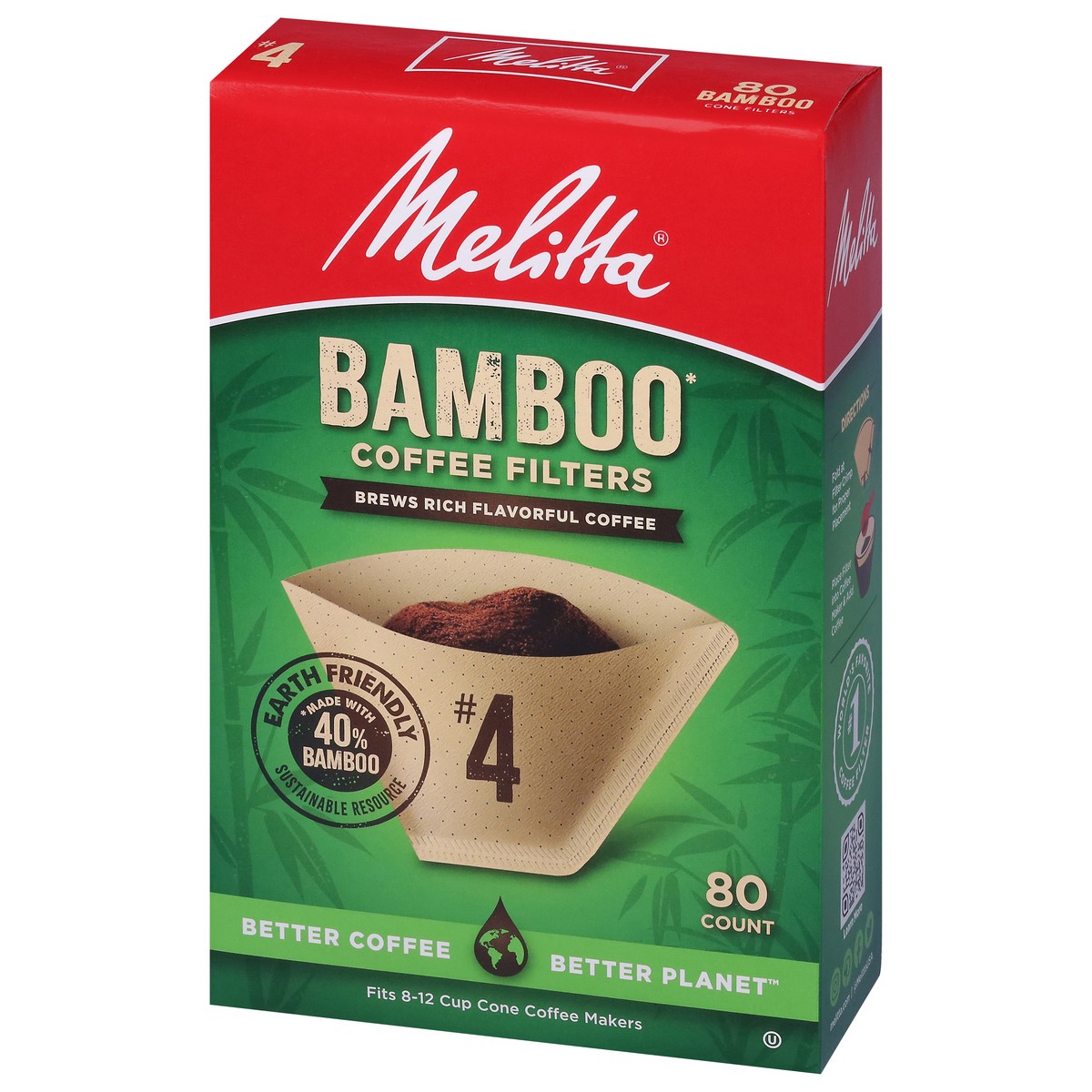 slide 2 of 9, Melitta No. 4 Bamboo Coffee Filters - 80 ct, 80 ct