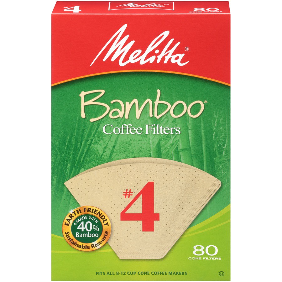 slide 1 of 9, Melitta No. 4 Bamboo Coffee Filters - 80 ct, 80 ct