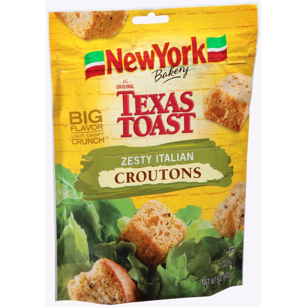 slide 3 of 3, New York Bakery Texas Toast Zesty Italian Croutons, 5 oz