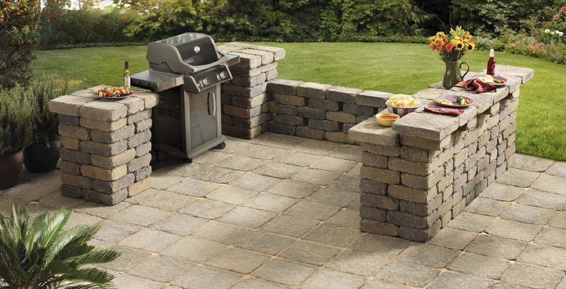 slide 2 of 5, 3.5-in H x 11.5-in L x 7.5-in D Allegheny Concrete Retaining Wall Block, 1 ct