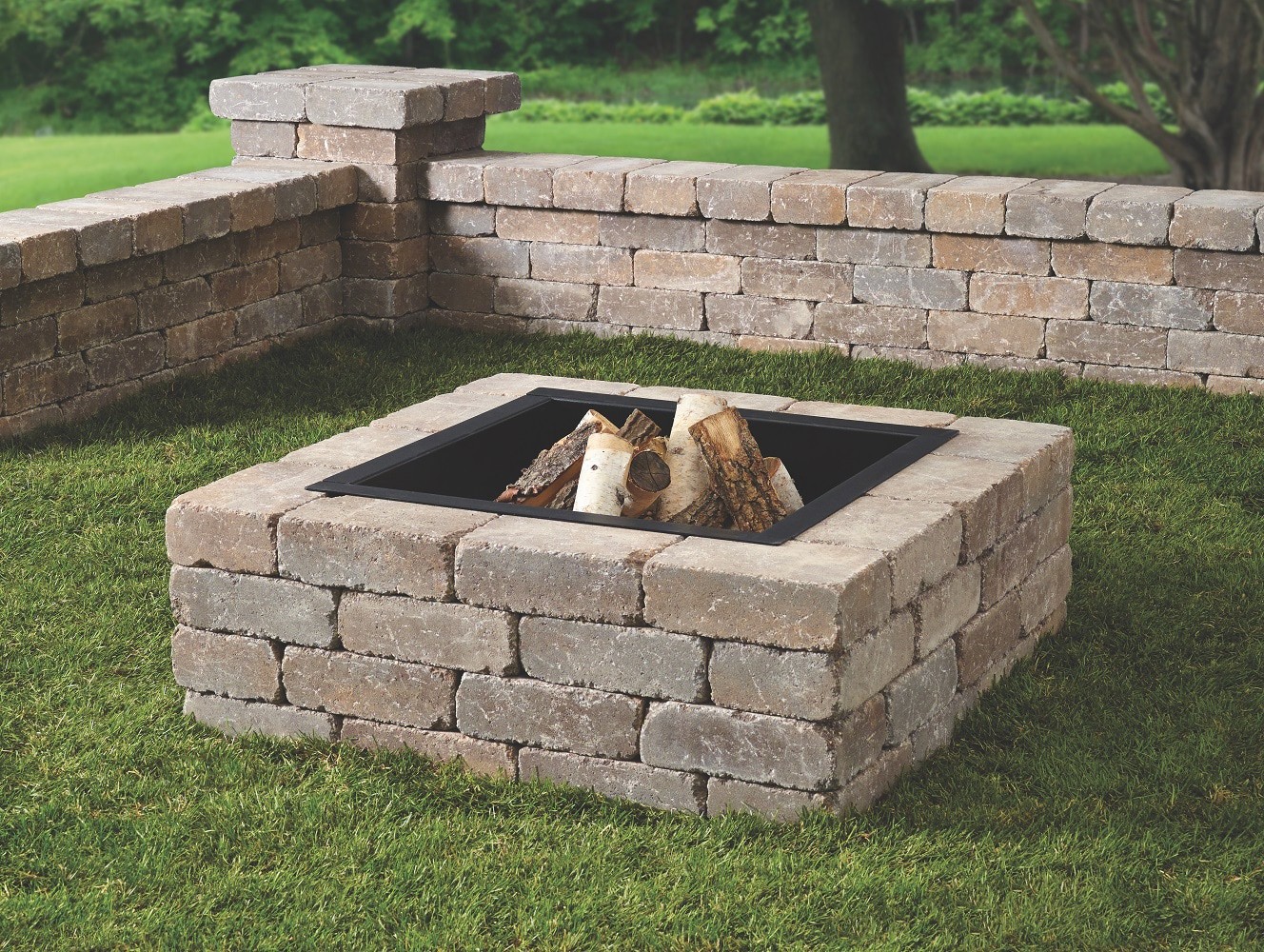 slide 3 of 5, 3.5-in H x 11.5-in L x 7.5-in D Allegheny Concrete Retaining Wall Block, 1 ct