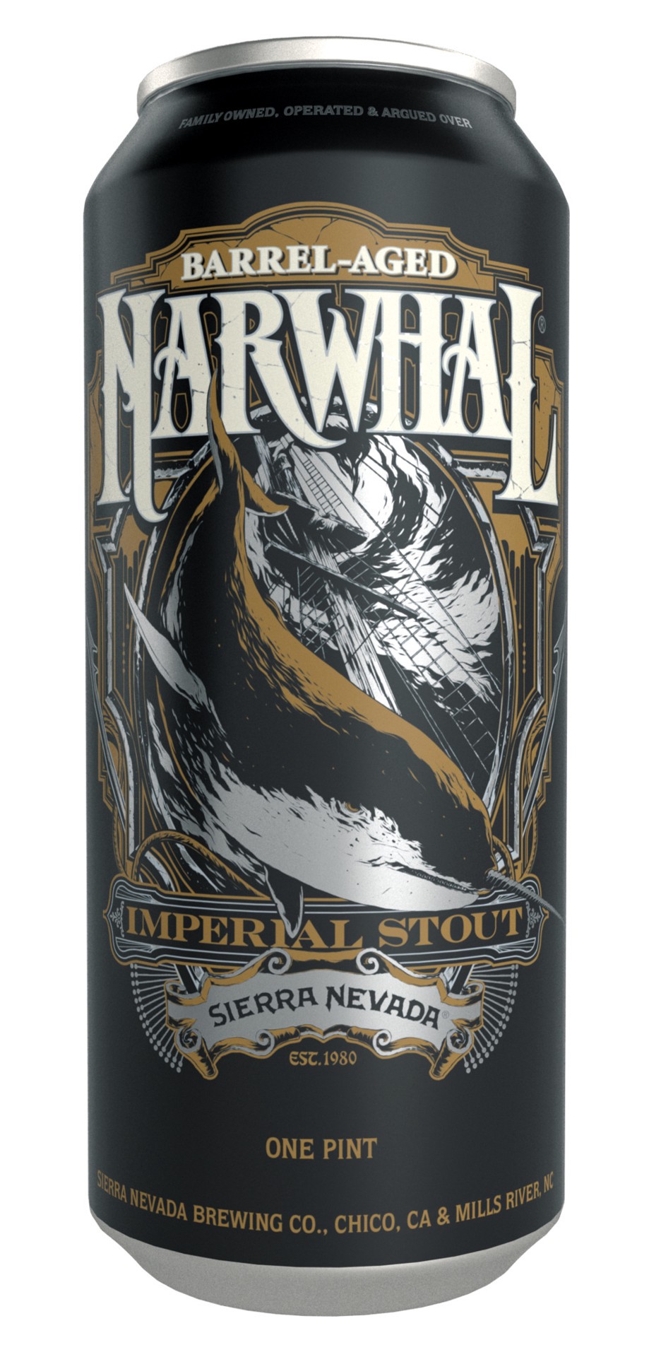 slide 4 of 10, Barrel Aged Narwhal Imperial Stout Craft Beer 4 Pack (16oz Cans), 16 oz