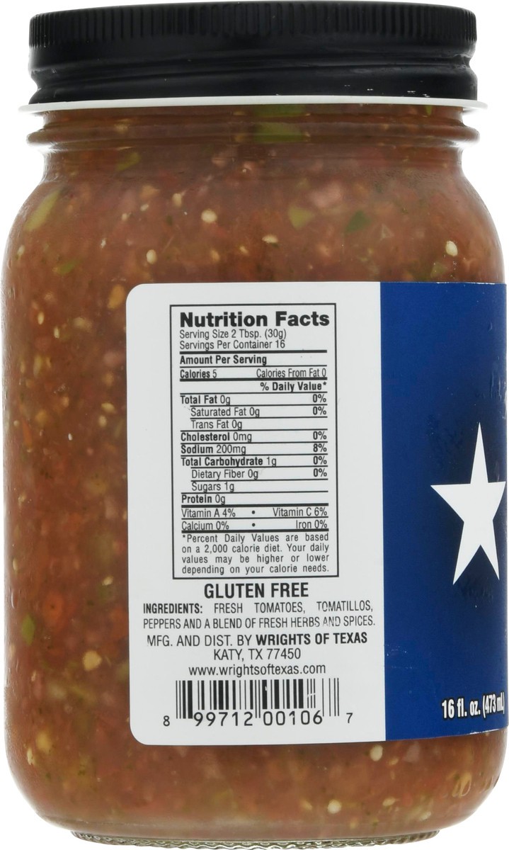 slide 5 of 14, Wrights of Texas Mild Fresh Salsa 16 fl oz, 16 fl oz