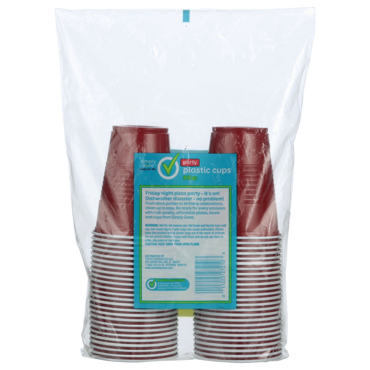 slide 9 of 9, Simply Done Party Plastic Cups, 9 fl oz