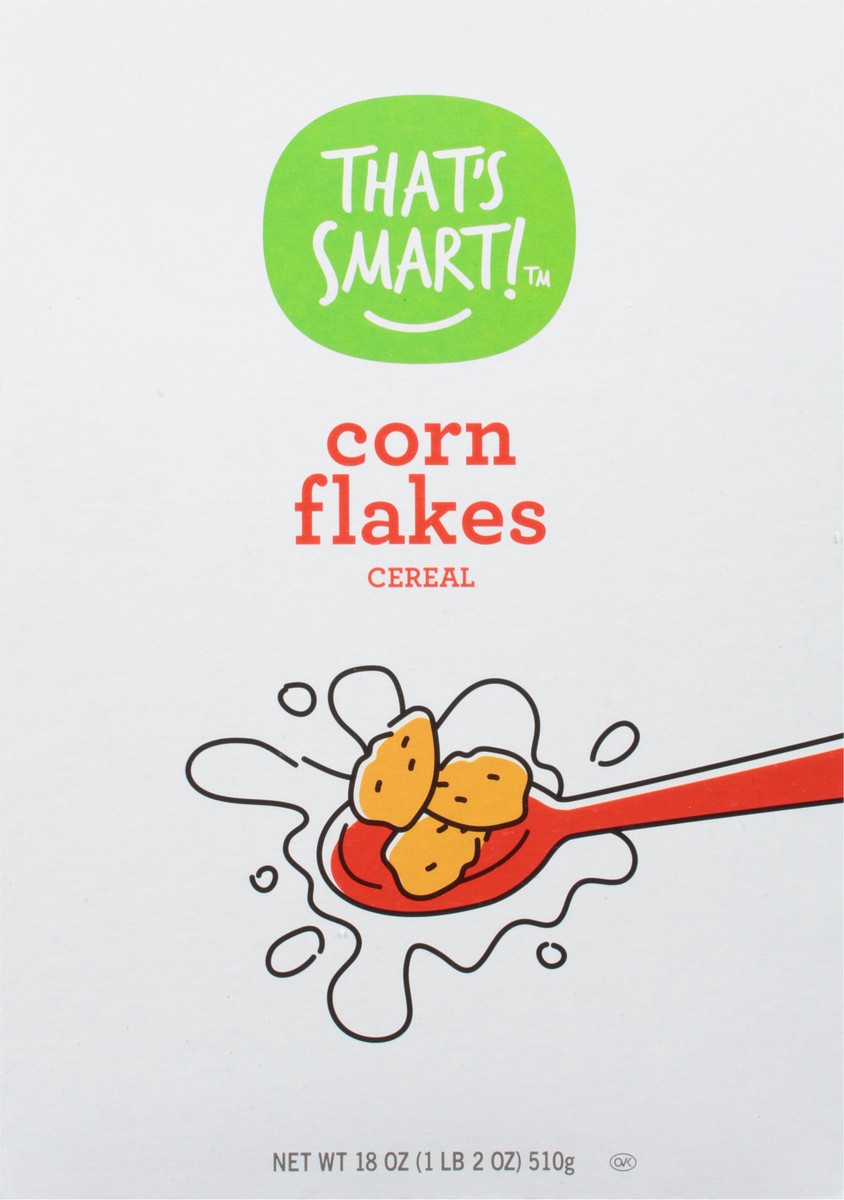 slide 13 of 15, That's Smart! Corn Flakes Cereal 18 oz, 18 oz