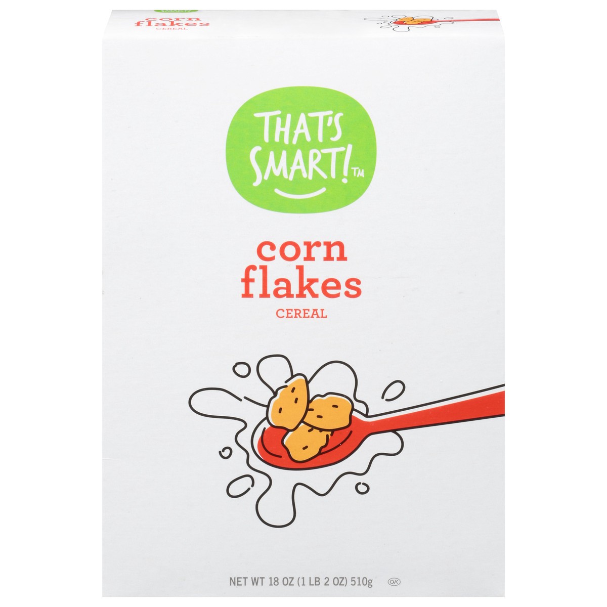 slide 14 of 15, That's Smart! Corn Flakes Cereal 18 oz, 18 oz