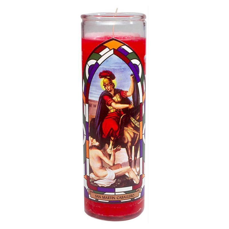 slide 1 of 1, Jar Candle San Martin Caballero Red - Continental Candle®, 1 ct
