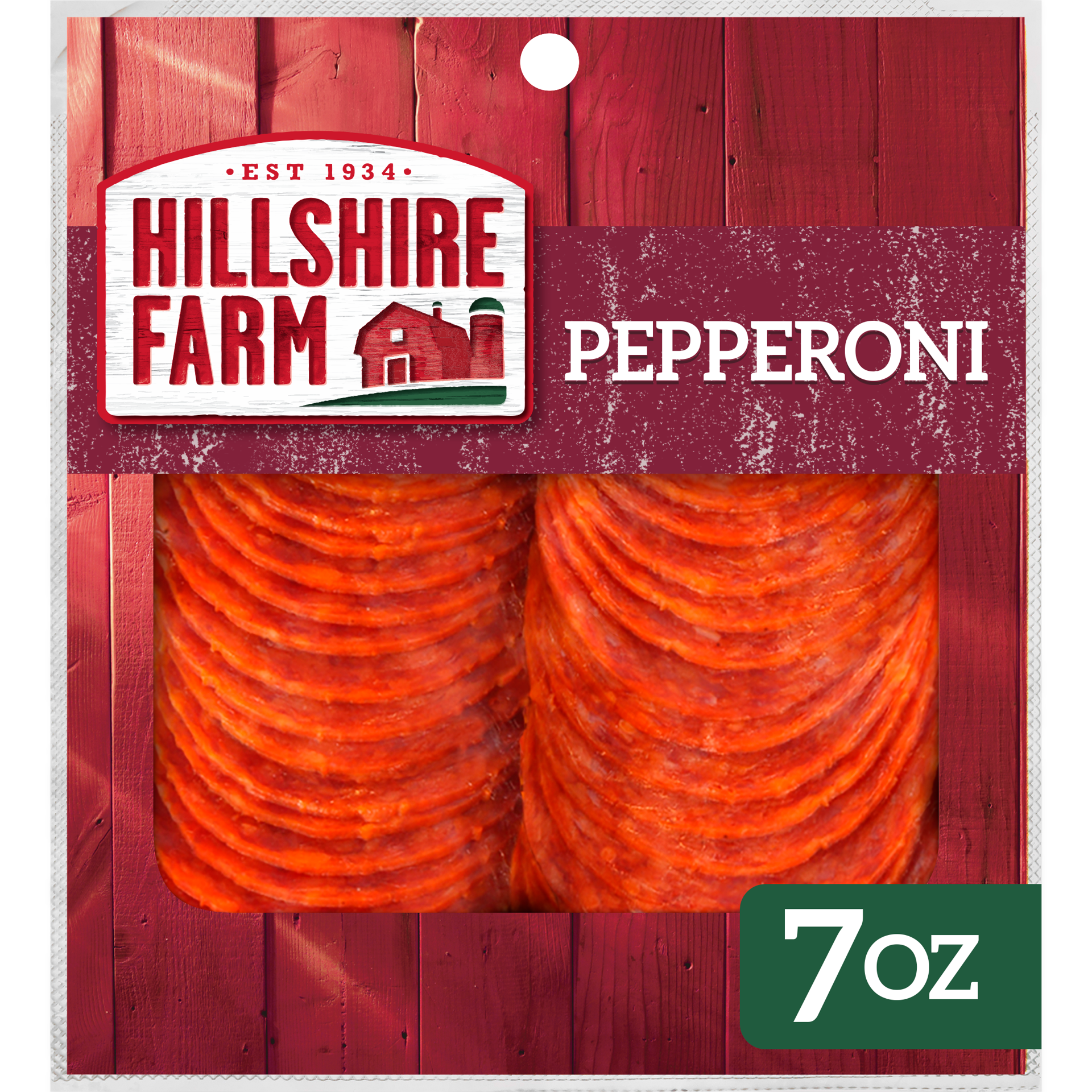 slide 1 of 5, Hillshire Farm Pepperoni Sandwich Meat, 7 oz, 198.45 g