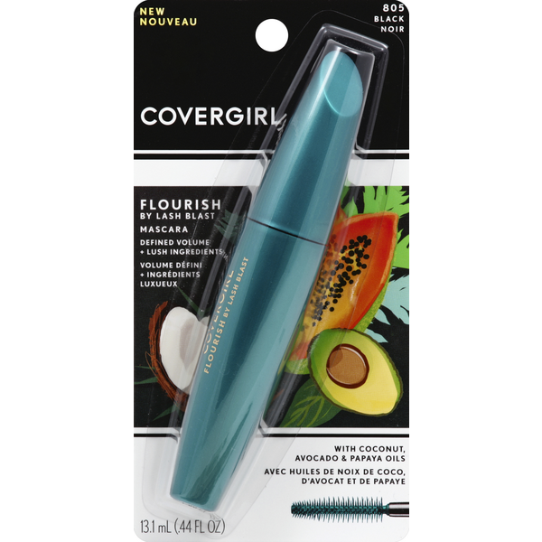 slide 1 of 1, Covergirl Covergirl Flourish By Lash Blast Mascara 805 Black, 0.44 fl oz