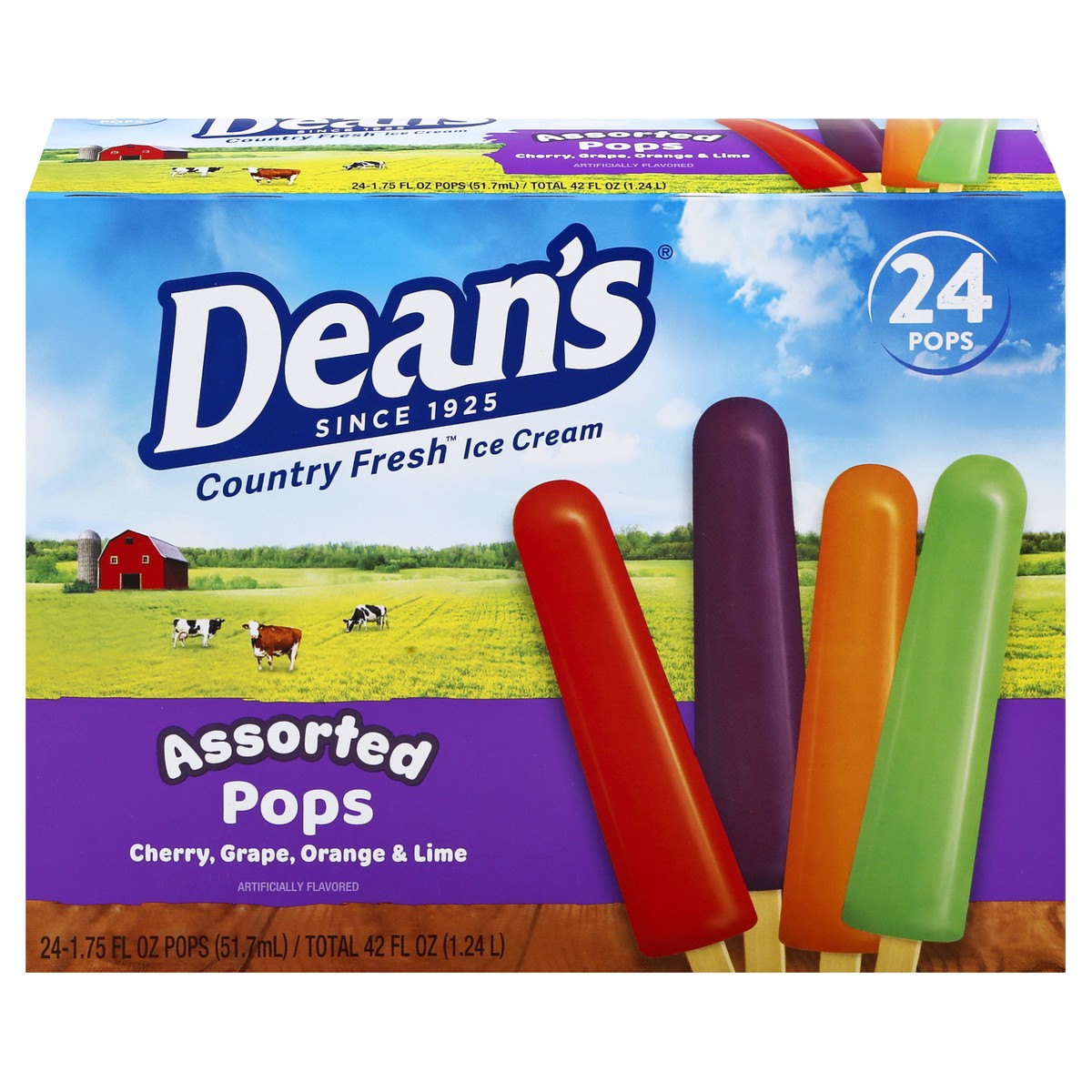 slide 16 of 17, Country Fresh Assorted Pops 24 - 1.75 fl oz Pops, 24 ct