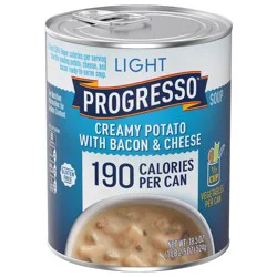Progresso Light, Creamy Potato With Bacon & Cheese Canned Soup, Gluten Free, 18.5 oz.