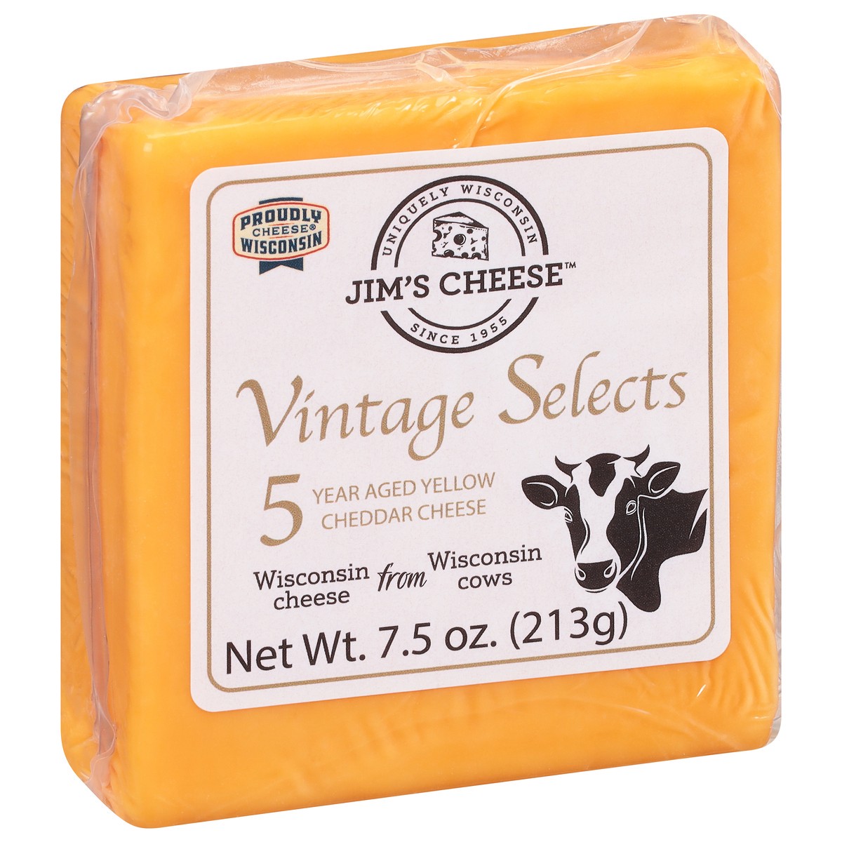 slide 8 of 14, Jim's Cheese Vintage Selects 5 Year Aged Yellow Cheddar Cheese 7.5 oz, 7.5 oz