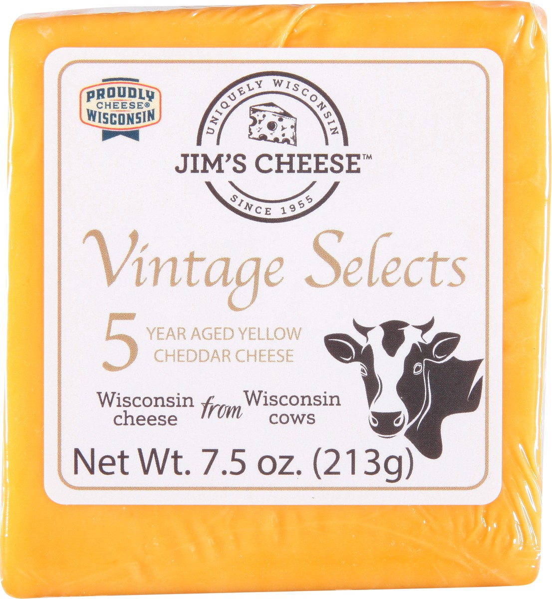 slide 3 of 14, Jim's Cheese Vintage Selects 5 Year Aged Yellow Cheddar Cheese 7.5 oz, 7.5 oz