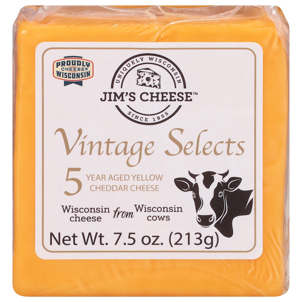 slide 6 of 14, Jim's Cheese Vintage Selects 5 Year Aged Yellow Cheddar Cheese 7.5 oz, 7.5 oz