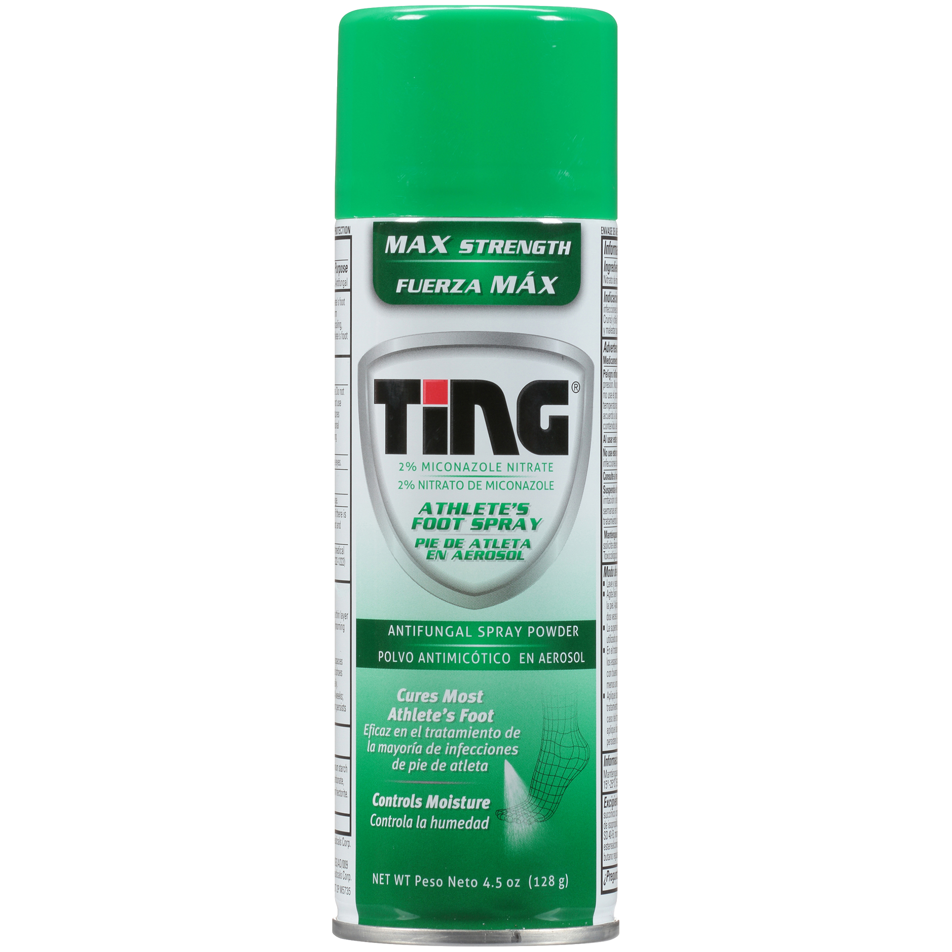 slide 1 of 8, Ting Athlete's Foot Spray, Max Strength, Antifungal Spray Powder 4.5 OZ Can, 4.5 oz