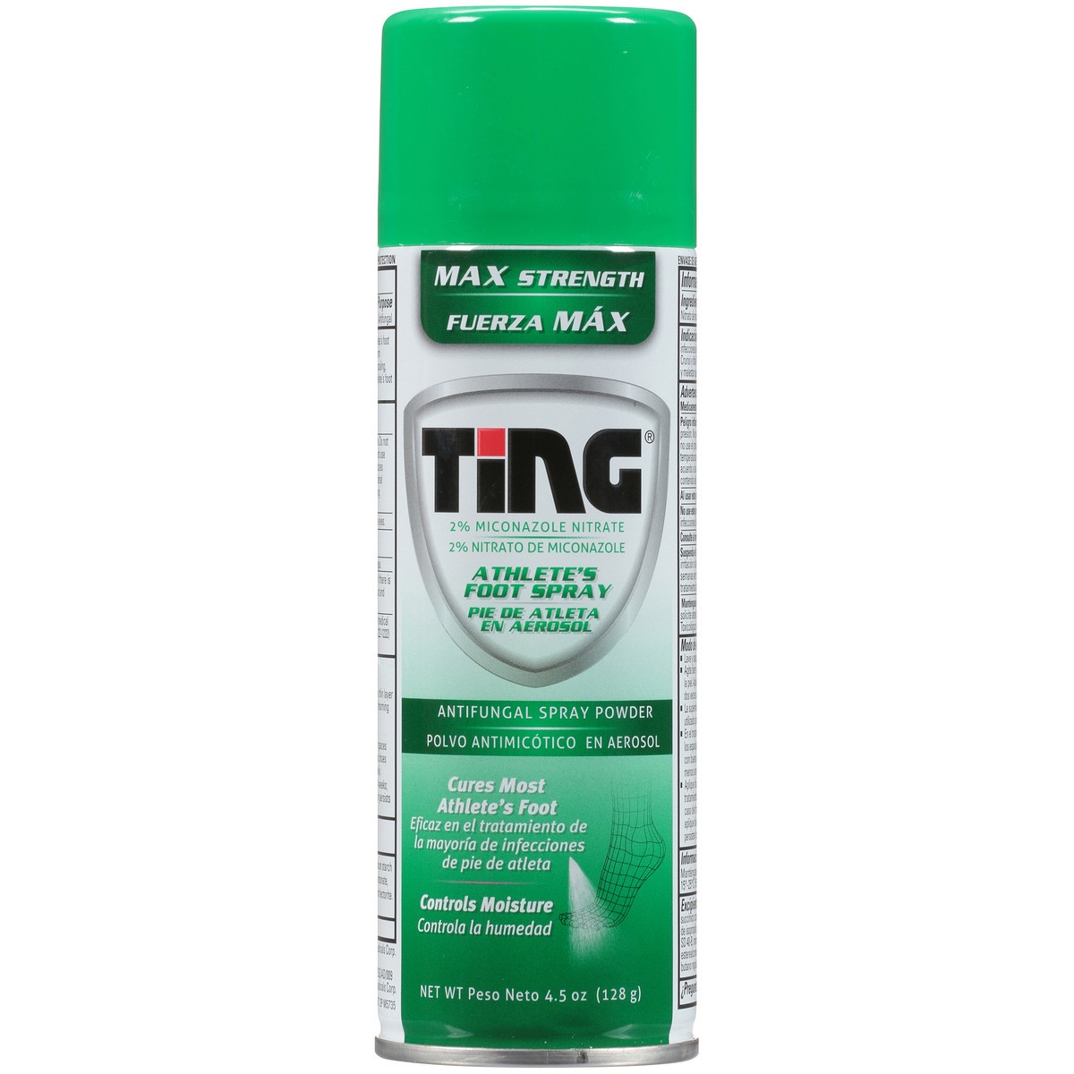 slide 5 of 8, Ting Athlete's Foot Spray, Max Strength, Antifungal Spray Powder 4.5 OZ Can, 4.5 oz