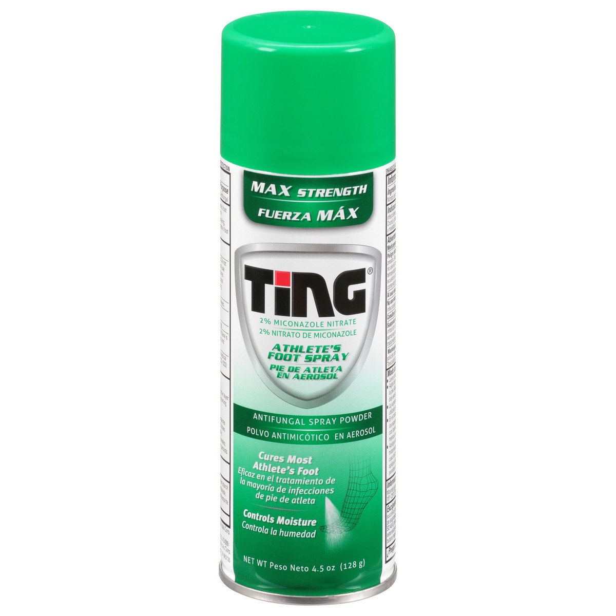 slide 8 of 8, Ting Athlete's Foot Spray, Max Strength, Antifungal Spray Powder 4.5 OZ Can, 4.5 oz