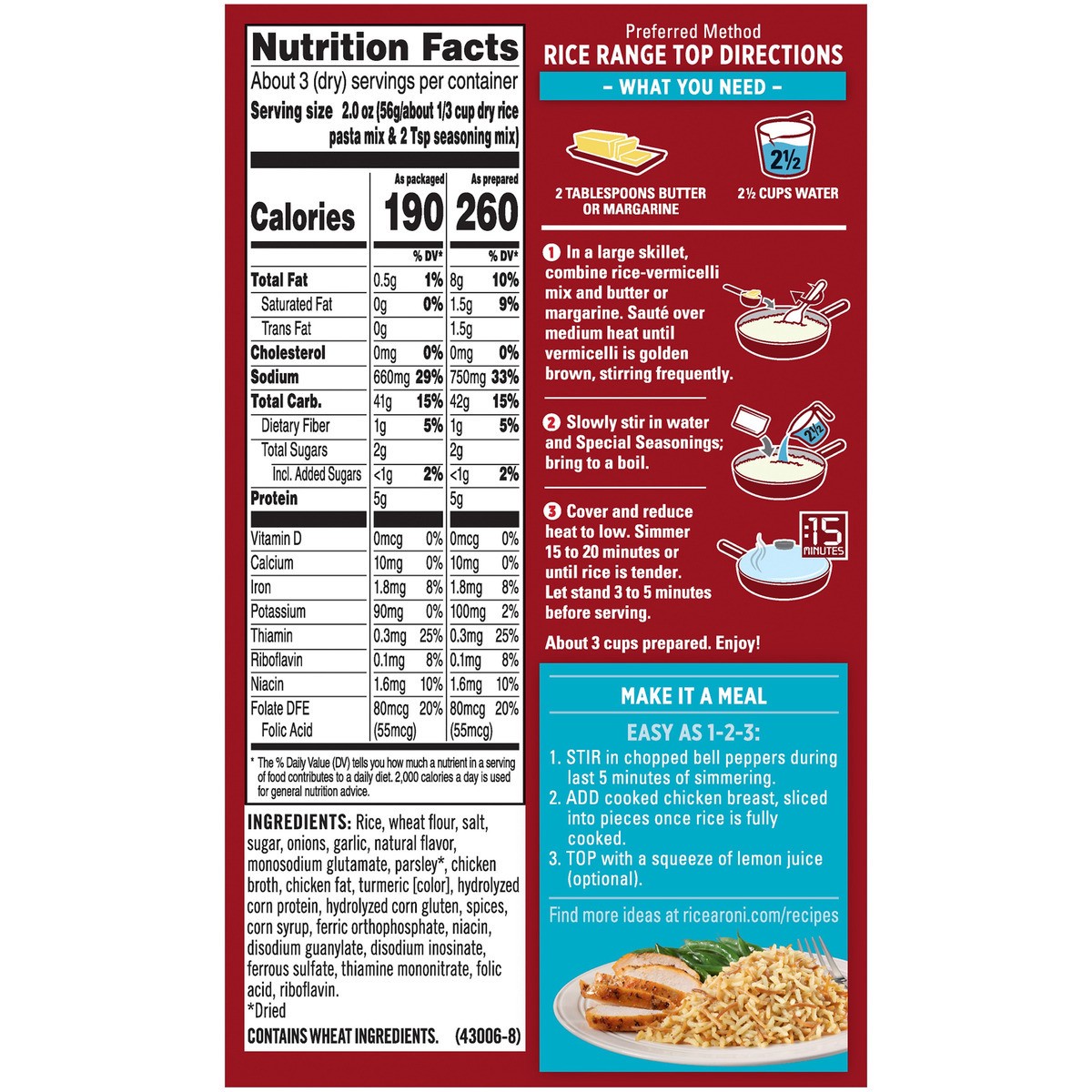 slide 6 of 6, Rice-A-Roni Rice Mix, 5.9 oz