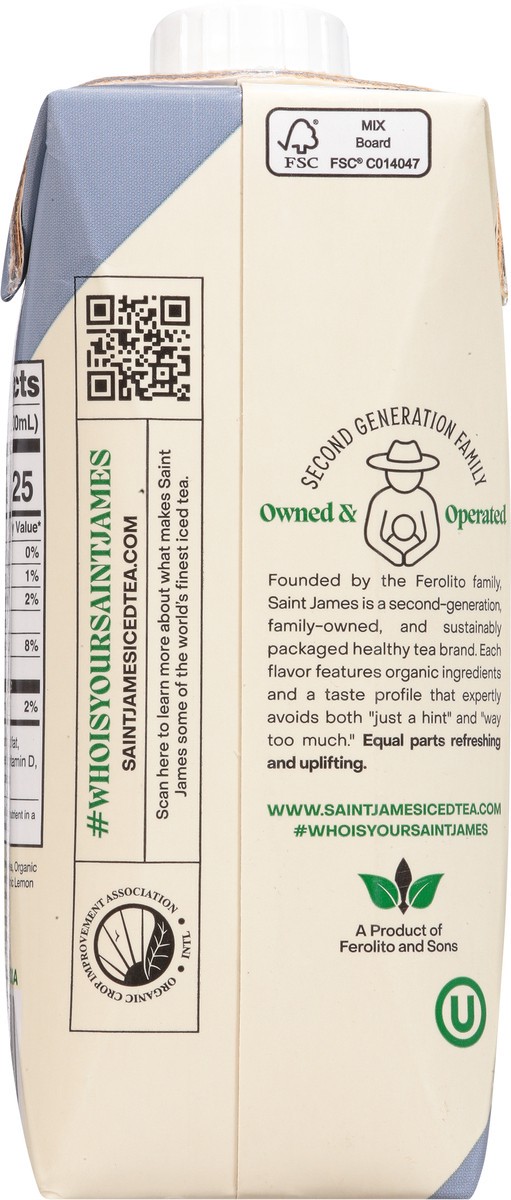 slide 9 of 13, Saint James Organic Blueberry & Raspberry Green Tea - 16.9 fl oz, 16.9 fl oz