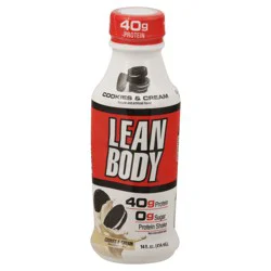Lean Body Cookies & Cream Protein Shake 14 fl oz
