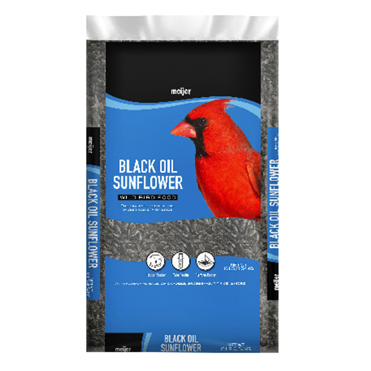 slide 1 of 1, Meijer Black Oil Sunflower Seed Wild Bird Food, 10 lb