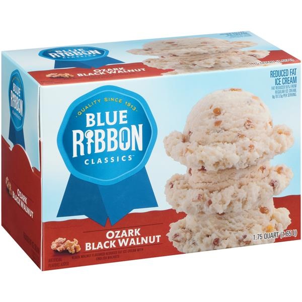 slide 1 of 1, Blue Ribbon Classics by Blue Bunny Ozark Black Walnut Light Ice Cream, 1.75 qt