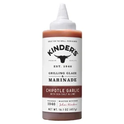 Kinder's Chipotle Garlic with Sea Salt & Lime Grilling Glaze & Marinade 16.1 oz